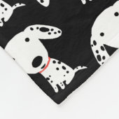 Cute Dalmatian Puppy Dog Pattern Fleece Deken (Hoek)