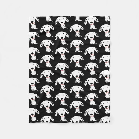 Cute Dalmatian Puppy Dog Pattern Fleece Deken (Voorkant)