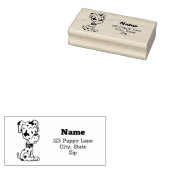 Cute Dalmatian Puppy Rubberstempel (Gestempeld)