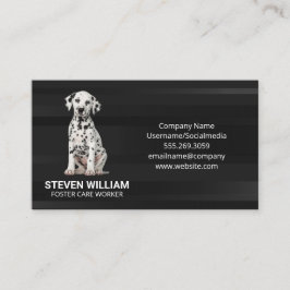 Cute Dalmatian Puppy Visitekaartje