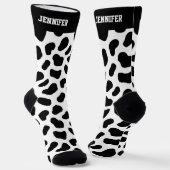 Cute Dalmatian Spot Pattern Hondenliefhebber Sokken (Gebogen)