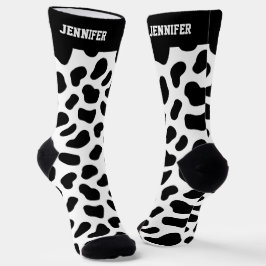 Cute Dalmatian Spot Pattern Hondenliefhebber Sokken