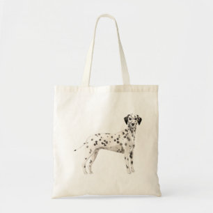 Cute Dalmatian waterverf illustratie Tote Bag