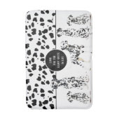Cute Dalmatians Black & White Happy Spots Badmat (Voorkant Verticaal)