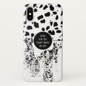 Cute Dalmatians Black & White Happy Spots Case-Mate iPhone Case (Achterkant)