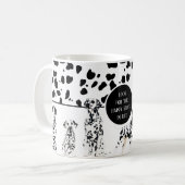 Cute Dalmatians Black & White Happy Spots Koffiemok (Voorkant links)