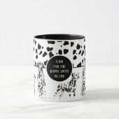 Cute Dalmatians Black & White Happy Spots Mok (Midden)