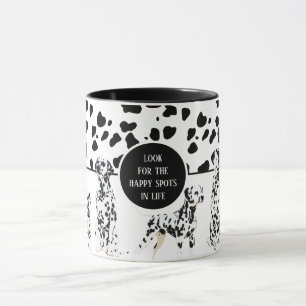 Cute Dalmatians Black & White Happy Spots Mok