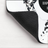 Cute Dalmatians Black & White Happy Spots Muismat (Hoek)