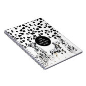 Cute Dalmatians Black & White Happy Spots Notitieboek (Rechterzijde)