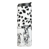 Cute Dalmatians Black & White Happy Spots Thermosbeker (Gedraaid links)