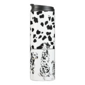Cute Dalmatians Black & White Happy Spots Thermosbeker (Geroteerd rechts)