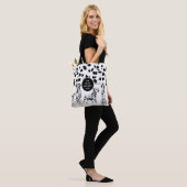 Cute Dalmatians Black & White Happy Spots Tote Bag (Op model)