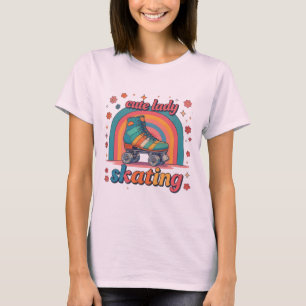 Cute dame schaats T-shirt