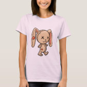 Cute Dames Basic T-Shirt – Aardig Grafisch  (Voorkant)
