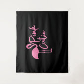 Cute Dames Roze Flamingo | Roze Schattig | Flaming Wandkleed (Voorkant)