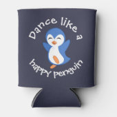 Cute Dance als een Happy Penguin Blikjeskoeler (Voorkant)