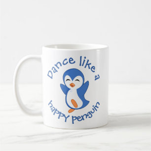 Cute Dance als een Happy Penguin Koffiemok