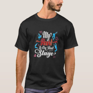 Cute Dance mama Mijn hart ligt op dat podium theat T-shirt
