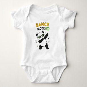 Cute "Dance Mode" Panda Beer Baby Bodysuit Alterna