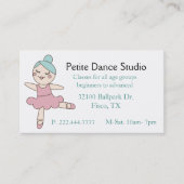 Cute Dance Studio Custom Contactkaartje (Voorkant)