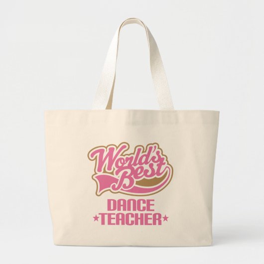 Cute Dance Teacher Grote Tote Bag (Voorkant)