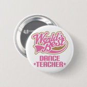 Cute Dance Teacher Ronde Button 5,7 Cm (Voorkant /achterkant)