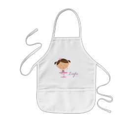 Cute Dancer Ballerina Girl Apron Kinder Schort