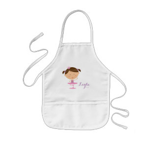 Cute Dancer Ballerina Girl Apron Kinder Schort