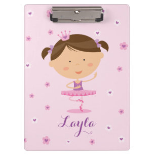 Cute Dancer Ballerina Girl Clipboard Klembord