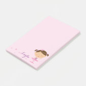 Cute Dancer Ballerina Girl Notes (Schuin)