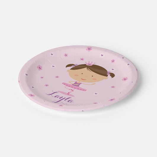 Cute Dancer Ballerina Girl Paper Bord (Gekanteld)