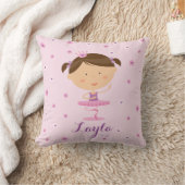 Cute Dancer Ballerina Girl Pillow Kussen (Deken)