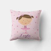 Cute Dancer Ballerina Girl Pillow Kussen (Achterkant)