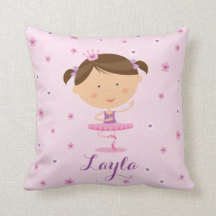 Cute Dancer Ballerina Girl Pillow Kussen