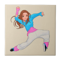 Cute dancer hip hop girl