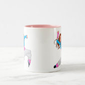 Cute dancer hip hop girl tweekleurige koffiemok (Center)