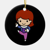 Cute Dancer, jazz / ballet Keramisch Ornament (Voorkant)