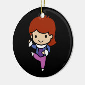 Cute Dancer, jazz / ballet Keramisch Ornament (Links)