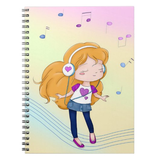 Cute Dancer Notitieboek (Voorkant)