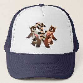 Cute Dancing Cartoon Coatimundis Trucker Pet