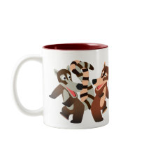 Cute Dancing Cartoon Coatimundis