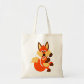 Cute Dancing Cartoon Fox Bag Tote Bag (Voorkant)