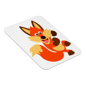 Cute Dancing Cartoon Fox Flexible Magnet Magneet (Rechterzijde)