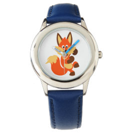 Cute Dancing Cartoon Fox Watch Horloge
