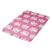 Cute Dancing Cartoon Pig Herhaalt Pattern Bath Mat (Gekanteld)