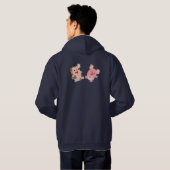 Cute Dancing Cartoon Pigs Hoodie (Achterkant volledig)