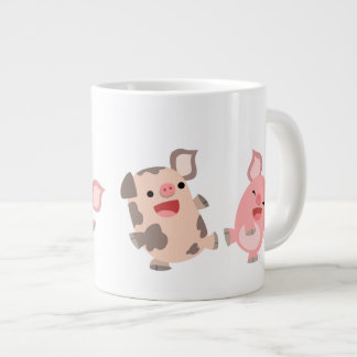 Cute Dancing Cartoon Pigs Jumbo Mok