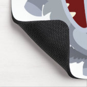 Cute Dancing Cartoon Wolf Mousepad Muismat (Hoek)