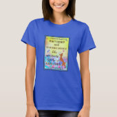 Cute Dancing Dog Enjoing Retirement Waterverf T-shirt (Voorkant)